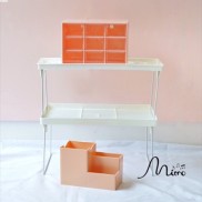 Kệ giá để đồ đa năng có thể gấp gọn,dễ dàng vệ sinh, đặt bàn học/ phòng bếp có thể xếp thành 2 tầng