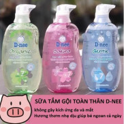 Sữa tắm gội toàn thân Dnee 380ml Pure cho bé 0-3 tuổi