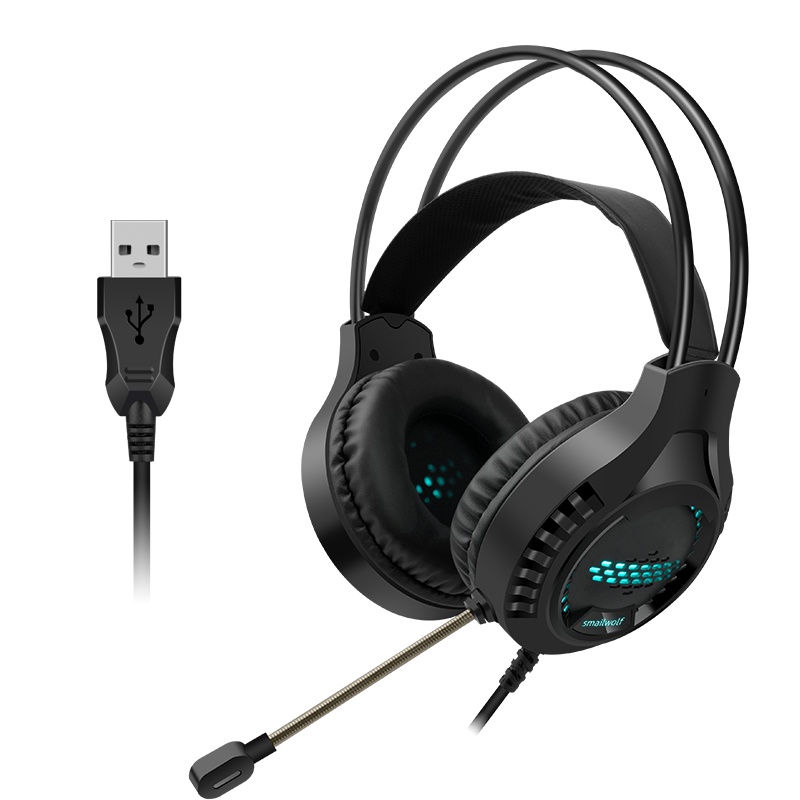 Tai nghe chụp tai AK3 cổng USB chuyên dụng âm thanh siêu trầm có mic thoại đèn led 7 màu