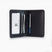 Ví đựng thẻ da bò V130, ví nam mini da thật, khâu tay thủ công, ví nam mini đường chỉ tinh tế, bảo hành 12 tháng