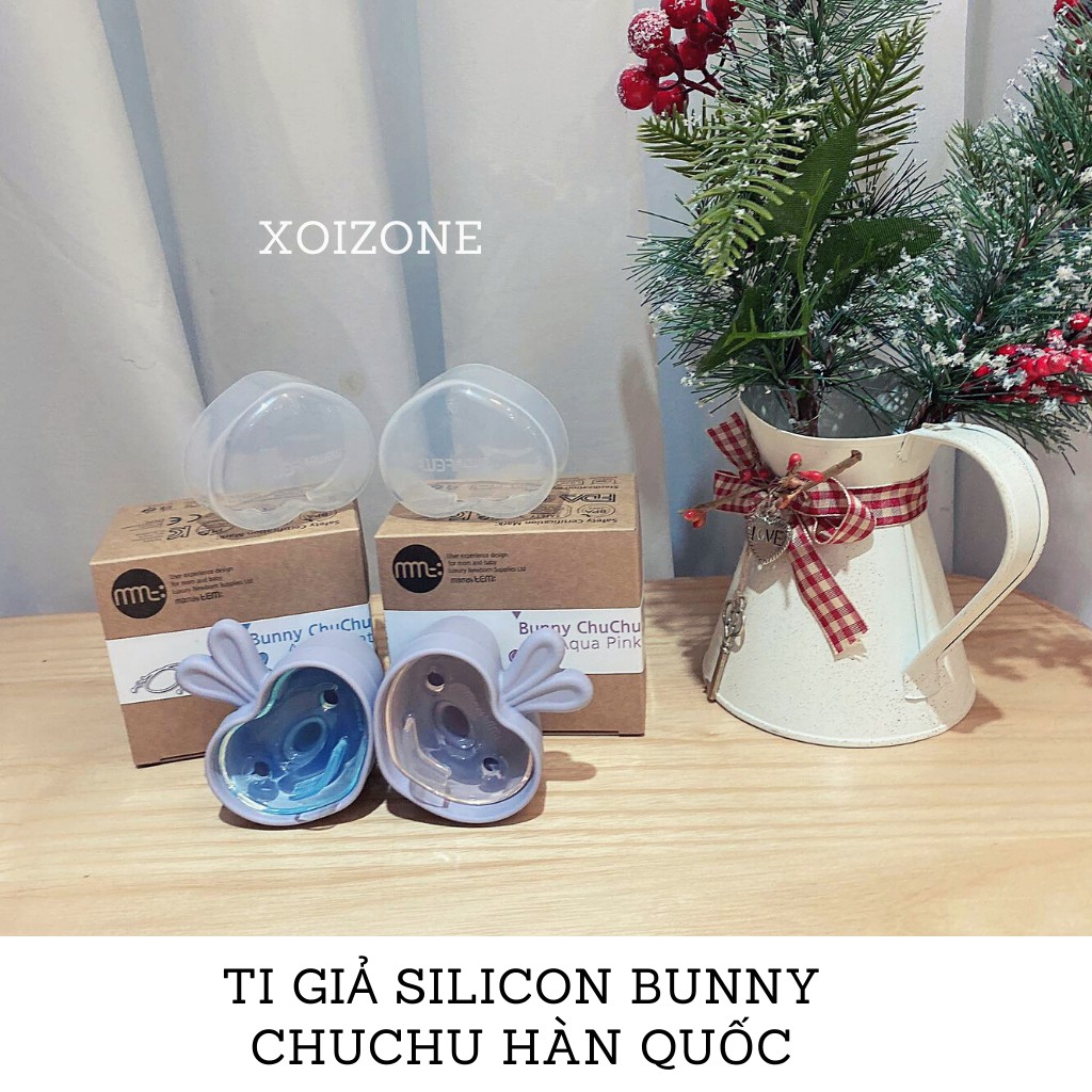 Ti giả Bunny Chuchu Mamastem 0-18m Hàn Quốc (có hộp đựng + dây đeo silicon)