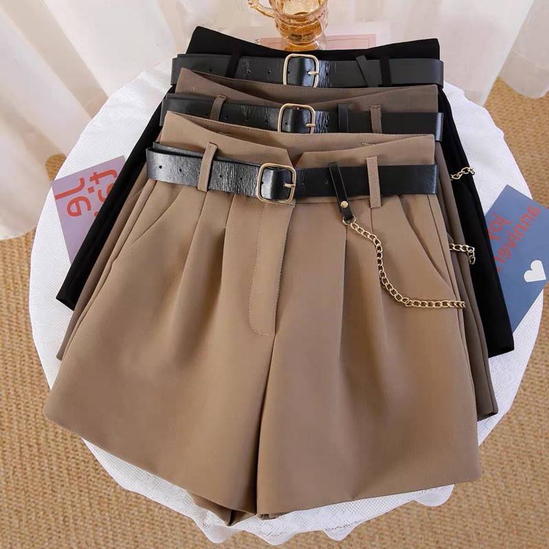 Quần Short Nữ Cạp V Siêu Cao