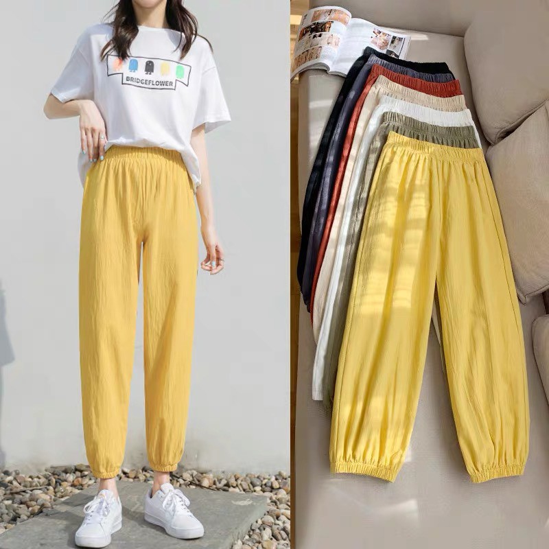 Quần Jogger Đũi Bom dáng mới vải mềm mát mùa hè