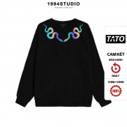 Áo Sweater Tay Dài Hình Rắn Phản Quang 7 màu Unisex áo dài tay unisex áo sweater phản quang TATO_OFFICIAL