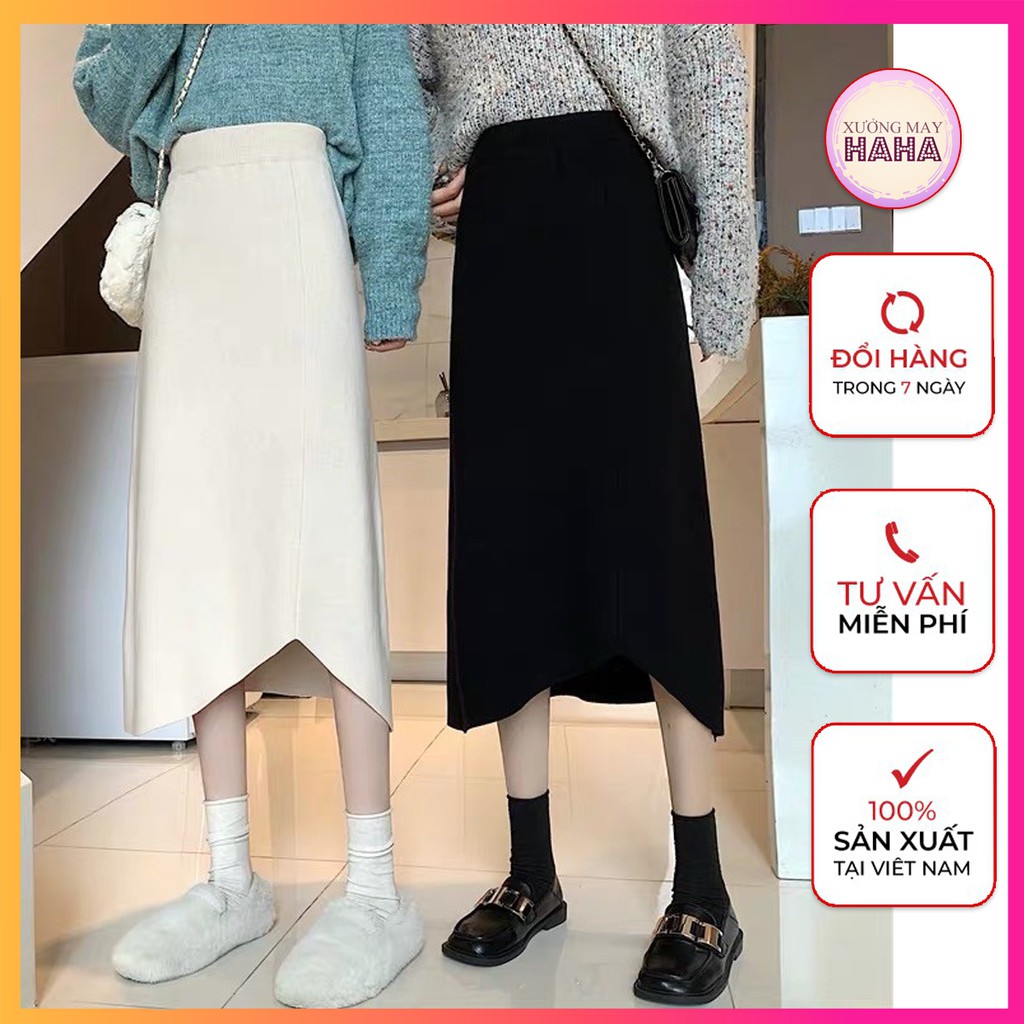 CHÂN VÁY DÀI MIDI VẠT KHOÉT CÁCH ĐIỆU, CHÂN VÁY CÔNG SỞ DÀI QUA GỐI