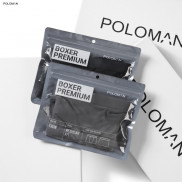 Quần lót Boxer nam vải lụa băng tự nhiên 100% thoáng khí,co giãn cao cấp POLOMAN