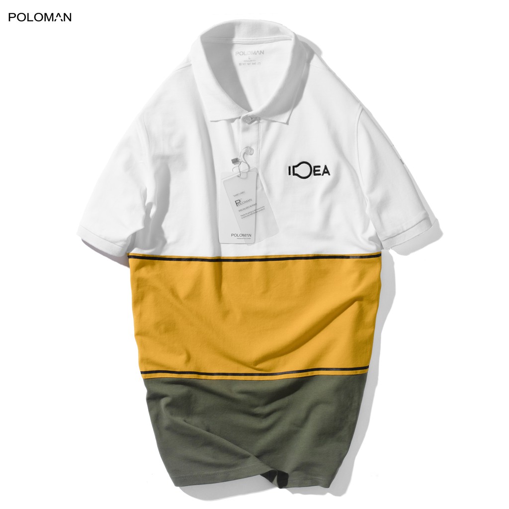 Áo Polo nam cổ bẻ phối MIXCO,vải cá sấu Cotton xuất xịn,chuẩn form - POLOMAN