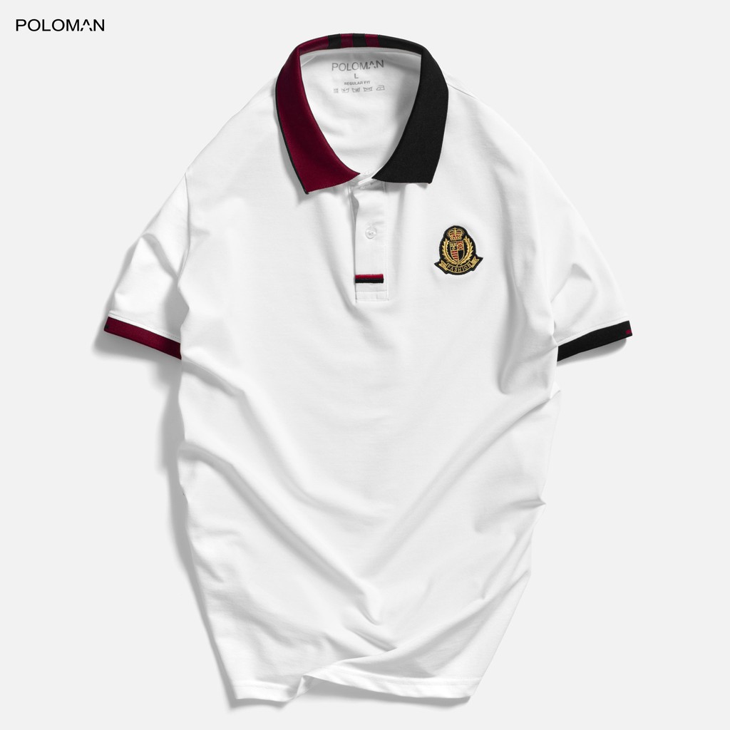 Áo thun Polo nam cổ bẻ REX vải cá sấu Cotton xuất xịn, chuẩn form,sang trọng-lịch lãm P60 - POLOMAN
