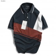 Áo Polo nam cổ bẻ phối ASE,vải cá sấu Cotton xuất xịn,chuẩn form, sang trọng - thanh lịch - POLOMAN