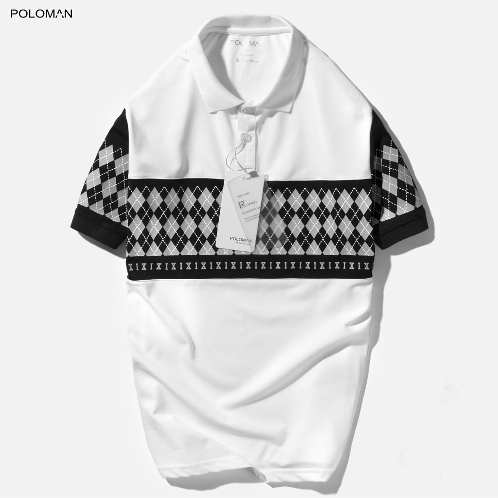 Áo Polo nam phối cổ bẻ IRAS vải cá sấu Cotton xuất xịn,chuẩn form trẻ trung, thanh lịch P71 - POLOMAN