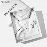 Áo thun Polo nam cổ bẻ GIZA vải cá sấu Cotton xuất xịn, chuẩn form,sang trọng-lịch lãm P66 - POLOMAN