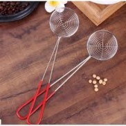 Vợt múc trân châu cán đỏ - dụng cụ để vớt topping trà sữa