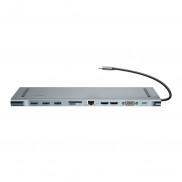 Bộ hub chuyển đa năng 11 in 1 Baseus Enjoyment Series LV502 (CATSX-F0G)