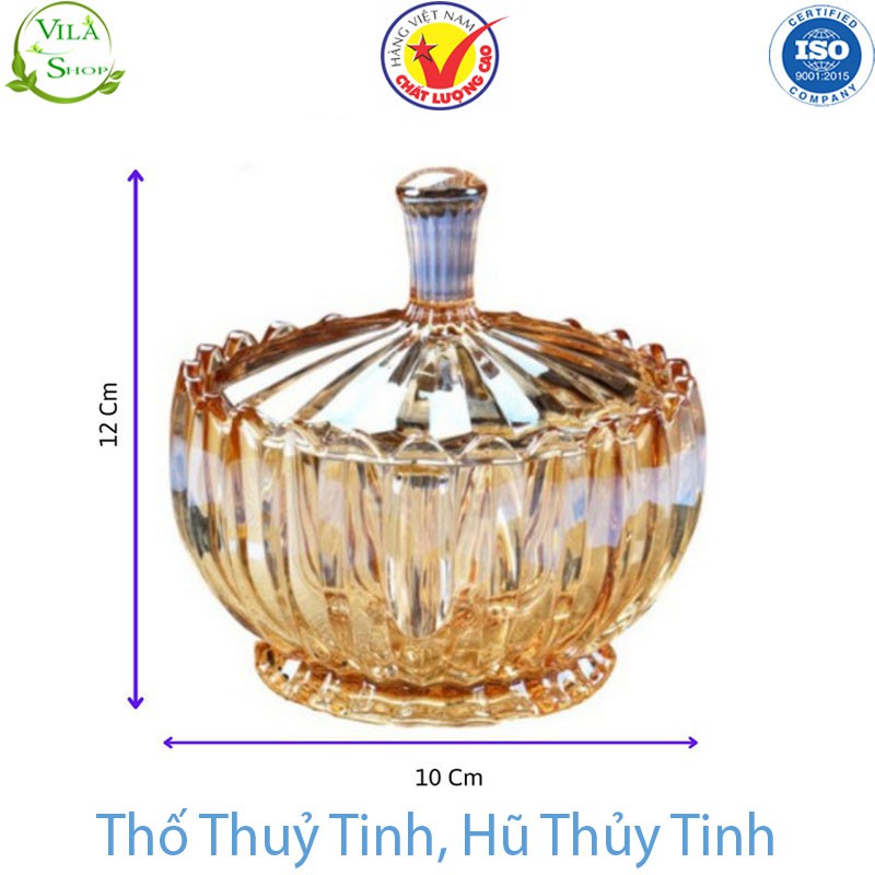 Thố Thuỷ Tinh, Đĩa Thủy Tinh Đựng Hoa Quả, Hạt Dưa, Bánh Kẹo. Kiểu Dáng Đơn Giản - Tinh Tế - Sang Trọng