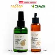 Combo Nước xịt bưởi pomelo COCOON 140ml + Serum sa-chi Phục hồi tóc COCOON 70ml