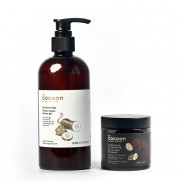 Combo Gel tắm bí đao cocoon 300ml + Cà phê Đắc Lắc sạch da chết cocoon 200ml