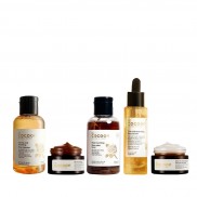 Bộ 5 Hoa hồng cấp ẩm dưỡng da chuyên sâu: Gel rửa mặt, Mặt nạ, Toner, Tinh chất, thạch hoa hồng cocoon