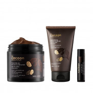Bộ 3 Cà phê Đắk Lắk tẩy da chết cocoon: Cơ thể 200ml + Da mặt 150ml + Son môi 5g