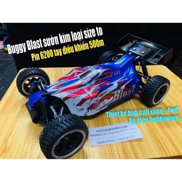 Xe điều khiển Buggy Blast tốc độ cao sườn kim loại Pin 6200 tay điều khiển nâng cấp 500m