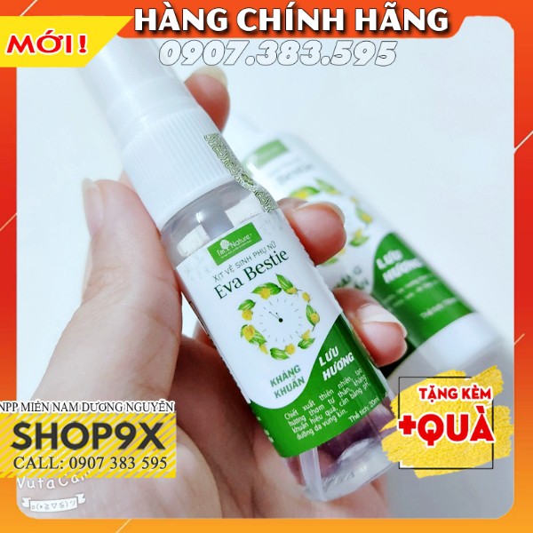 (Mini) Xịt Khử Mùi Vùng Kín Eva Bestie - Kháng Khuẩn Lưu Hương Quyến Rũ I'm Nature 20ml