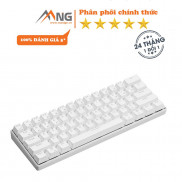 Bàn phím không dây Edra EK361W cơ, pin lithium polymer, switch Outemu, 64 phím, chơi game, màu đen, trắng