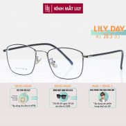 Gọng kính cận nam nữ Lilyeyewear kim loại, mắt vuông, nhiều màu - Y8818