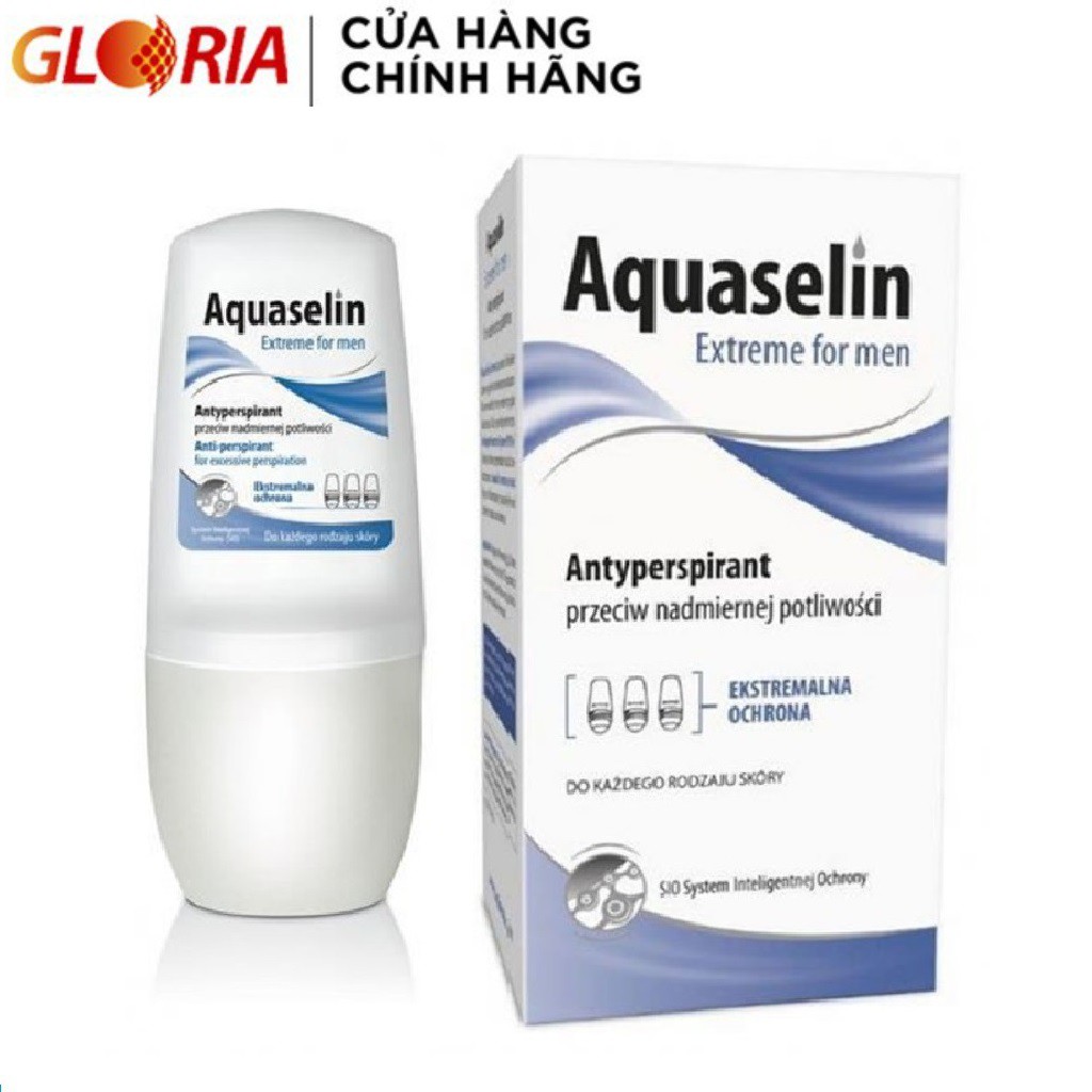 Lăn Khử Mùi Aquaselin Extreme For Men Cho Nam Giới 20ml Và 50ml