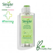 Simple Toner Kind to Skin Soothing Facial - Nước hoa hồng Simple Toner cho da nhạy cảm 200ml
