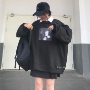 Áo sweater nỉ cô gái khói samsam4896