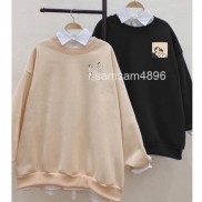 Áo sweater nỉ đôi bạn(ảnh thật video shop samsam4896)