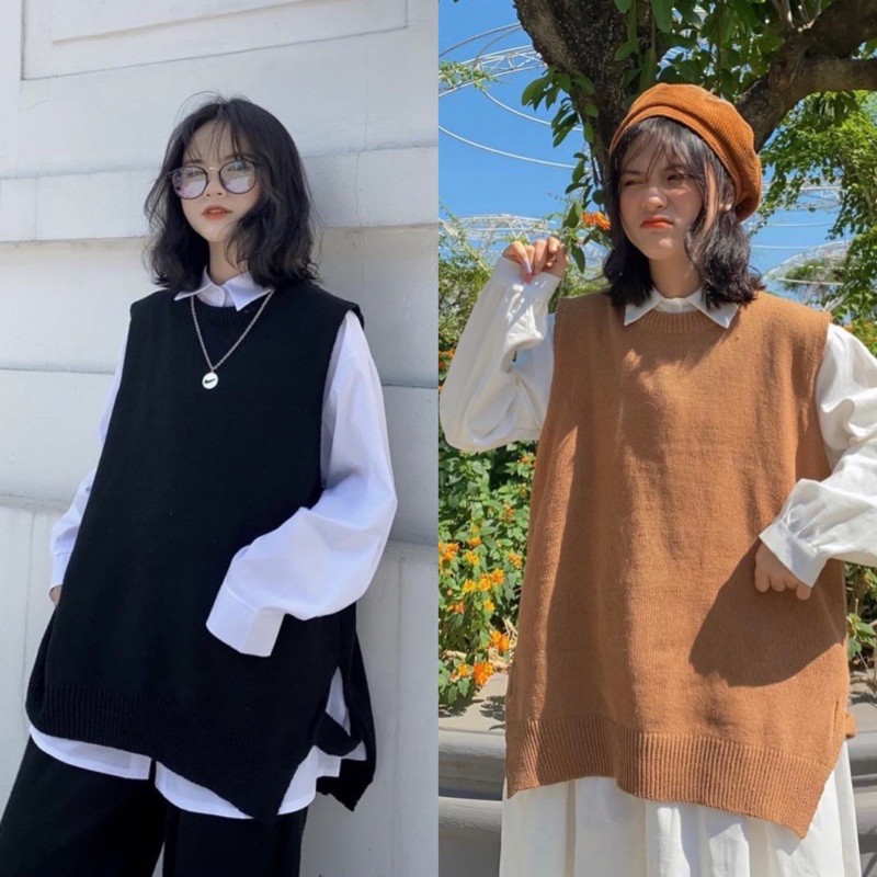 Áo gile rời cực dễ mix đồ