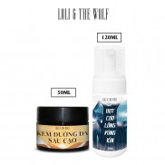 Combo Bọt Cạo Lông Vùng Kín + Kem Dưỡng Da Vùng Kín Sau Cạo - Tự Nhiên, An Toàn Cho Niêm Mạc - LOLI & THE WOLF