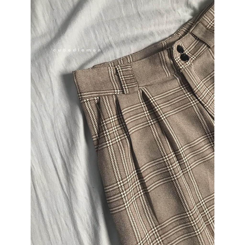 |Hình thật chính chủ| Quần Tây baggy ulzzang xếp ly chất dạ