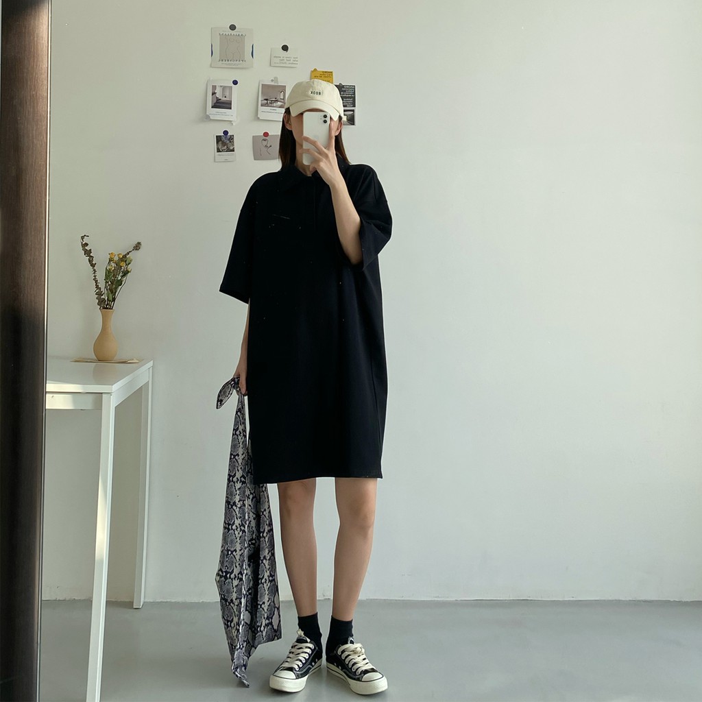 Đầm polo chất thun cotton Hàn