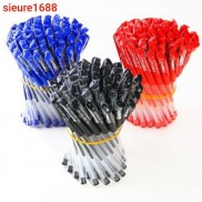  Combo10 bút bi nước 3 màu xanh đỏ đen