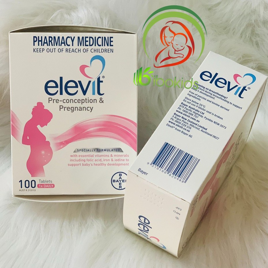  Elevit bầu hộp 100 viên