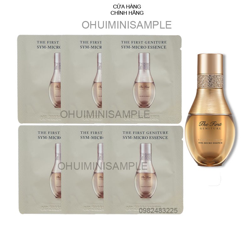 GÓI TINH CHẤT SIÊU VI OHUI THE FIRST Sym Micro Essence trẻ hóa làn da chống lão hóa mạnh mẽ 1ml