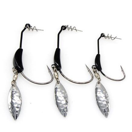 lưỡi móc mồi mềm có thìa xoay nặng 7gam _Đồ Câu Lure