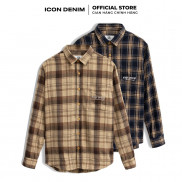 Áo Sơ Mi Nam ICON DENIM Tay Dài Kiểu Flannel Trademark