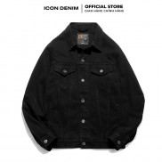 Áo Khoác Jean Nam ICON DENIM Classic All Black