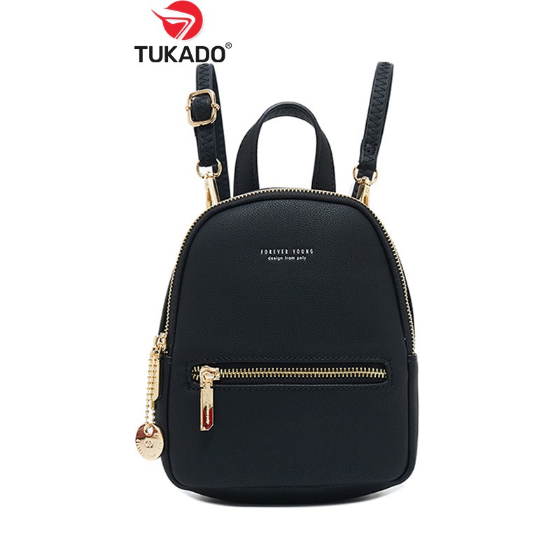 Balo Nữ Mini Thời Trang FOREVER YOUNG Đi Học Đi Chơi Phong Cách Châu Âu Đeo Vai Đeo Chéo Đa Năng BL02 - Tukado
