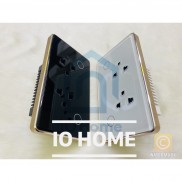 Ổ cắm thông minh âm tường Tuya/Smartlife wifi,bluetooth và ổ cắm thông minh zigbee mặt kính cường lực có viền nhôm