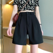 Plus Size Women's Summer High-waisted Loose Casual Wide-leg Shorts