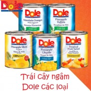 (7 loại) Trái cây ngâm Dole các loại (Vải, Dứa, Đào, Cocktail,...)