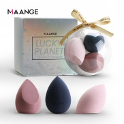 Mút trang điểm MAANGE 3 cái / hộp món quà thư giãn tự nhiên (100g)