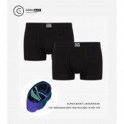 Combo 2 quần lót nam Trunk Super BaveT thiết kế đặc biệt màu đen chất liệu Bamboo kháng khuẩn thương hiệu Coolmate