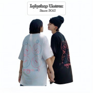 Áo thun tay lỡ Lylyshop, áo phông dáng rộng unisex nam nữ in hình String - Str