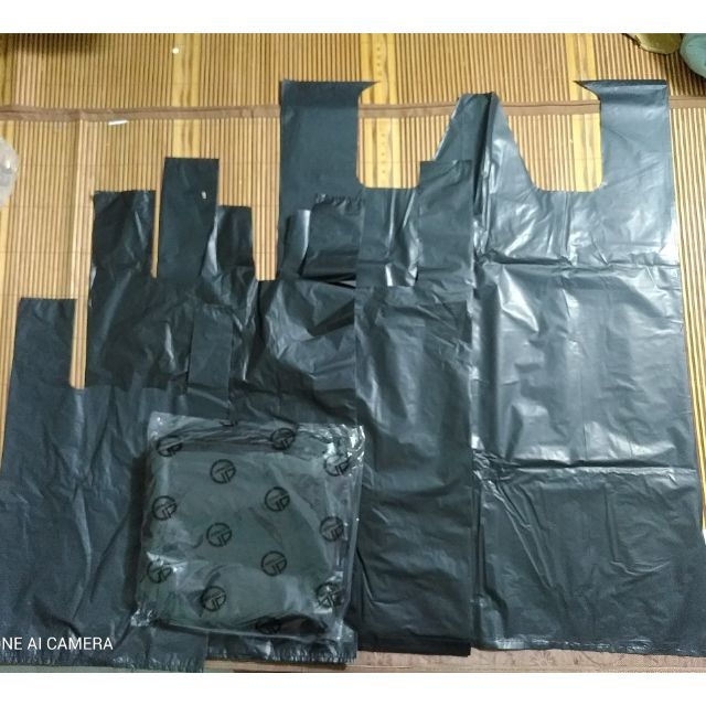  1kg Túi Bóng Đen Đựng Rác,Túi Nilon Đen Gói Hàng