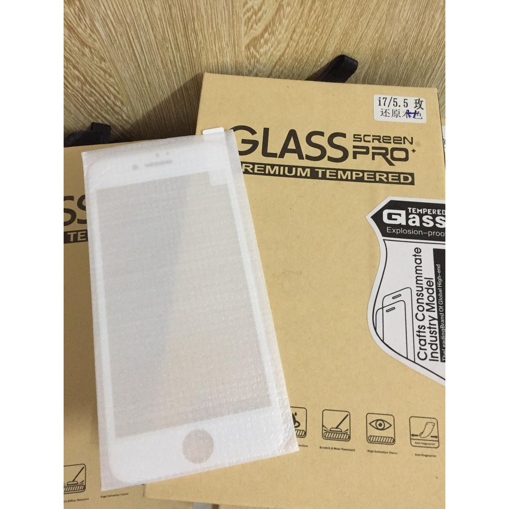 DÁN CƯỜNG LỰC XỊN 5D FULL MÀN, CHỐNG XƯỚC, IPHONE 6G, 7G ,6P ,7P