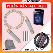 Dây nhảy thể lực đàn hồi 2.9m chính hãng TopBody, Dây nhảy giảm cân lõi thép bọc silicon cao cấp
